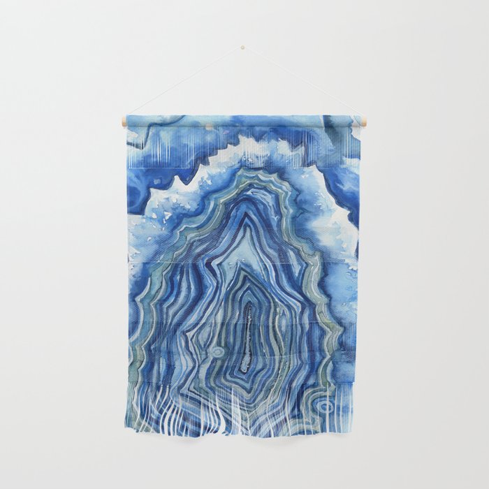 Blue Geode Wall Hanging