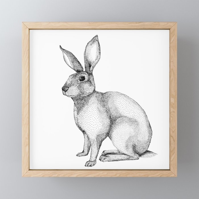 Rabbit Framed Mini Art Print