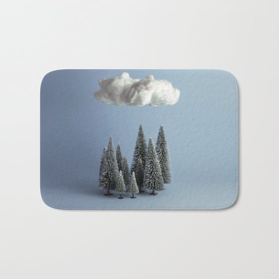 A cloud over the forest Bath Mat