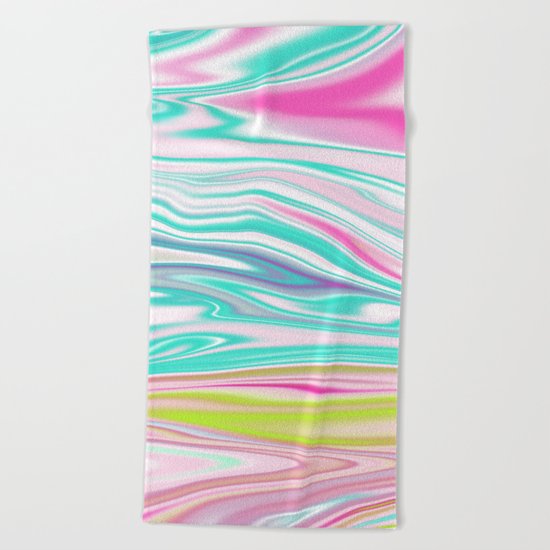 Iridescent Marble 12 Beach Towel