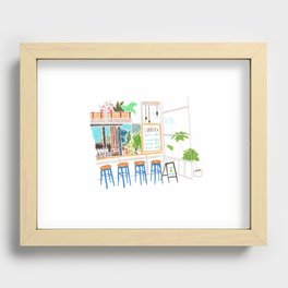 Coffee Shop Recessed Framed Print