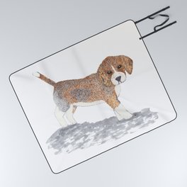 Beagle Puppy Picnic Blanket