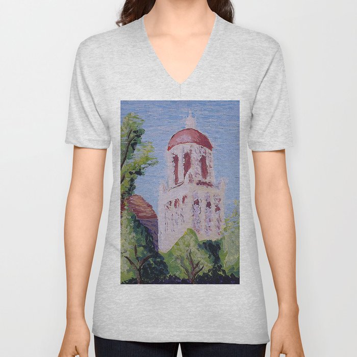 Stanford Clocktower V Neck T Shirt