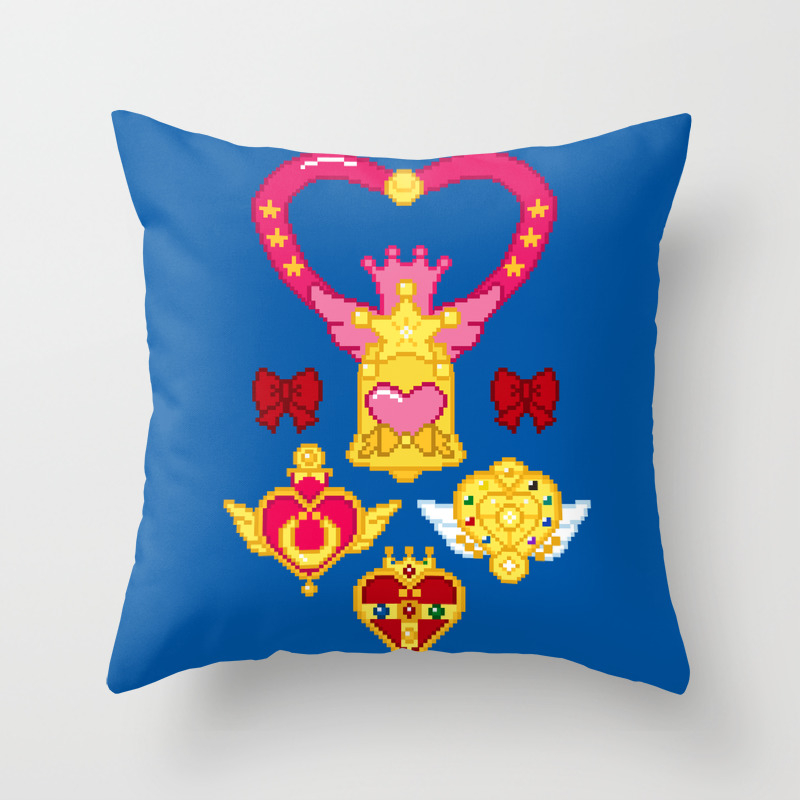 Pixel Moon Brooches Throw Pillow By Ashleyhay Society6,Anime Character Template Face