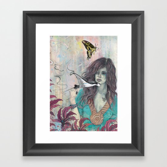 Solid Air Framed Art Print