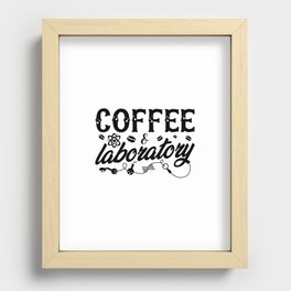 Coffee & Laboratory Lab Tech Chemist Technician Recessed Framed Print