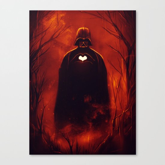 Heart Vader Canvas Print