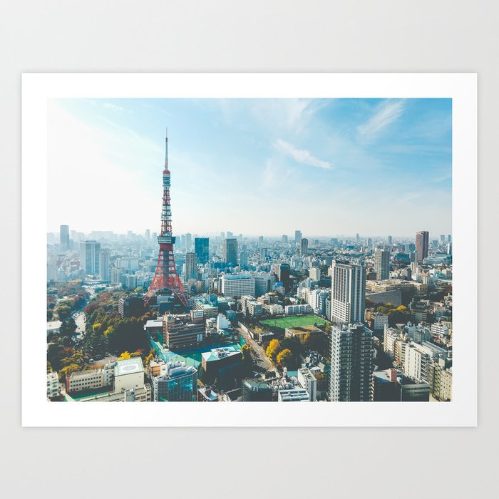 Tokyo Tower in the Morning Art Print