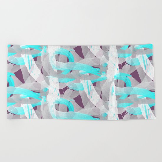 Out of the blue pattern Beach Towel