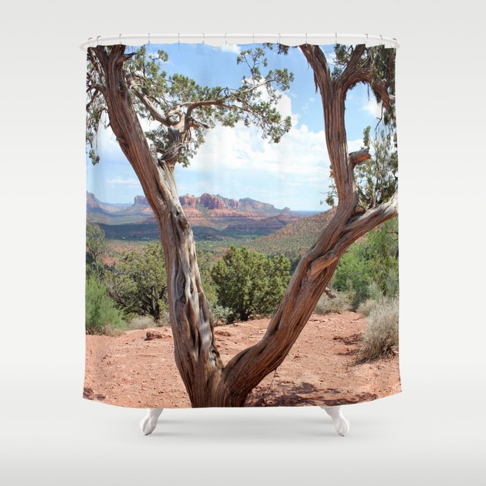 Arizona Horizon - Sedona Red Rocks Shower Curtain