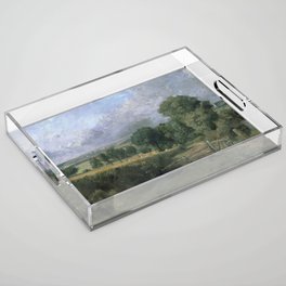 Landscape art by John Constable Acrylic Tray