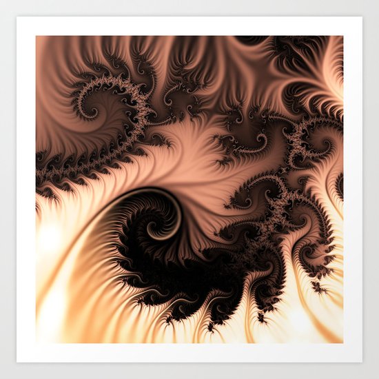 Coffee and cream Art Print