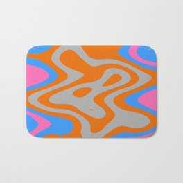 Walking man Bath Mat | Orange, Aap, Modern, Swirls, Gray, Abstract, Pink, Drawing, Aapshop, Grey 
