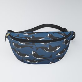 Orca Whale - Dark Blue Spinel Fanny Pack