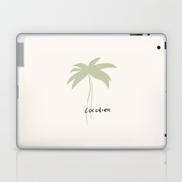 Cocotier | Soft green palm tree | Palm tree in French Laptop Skin