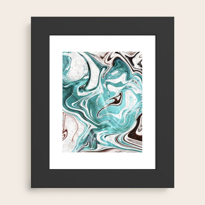 Society6 ケース Turquoise and blue mosaic-(photograph) Blue Waves Mosaic / Sparkly Wall Art for Home or Office