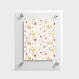 You Are My Sun, My Moon, and All of My Stars Pattern Floating Acrylic Print