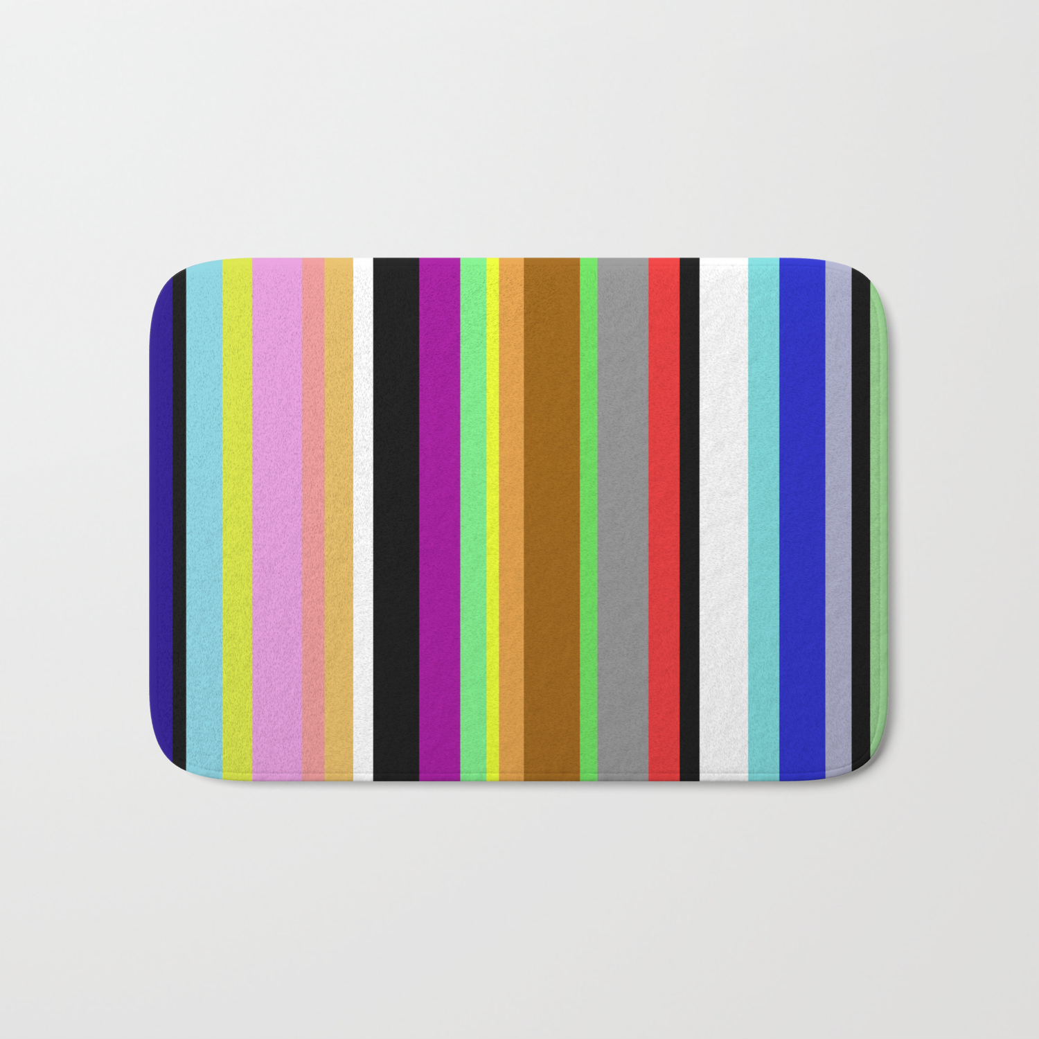 colourful bath mat