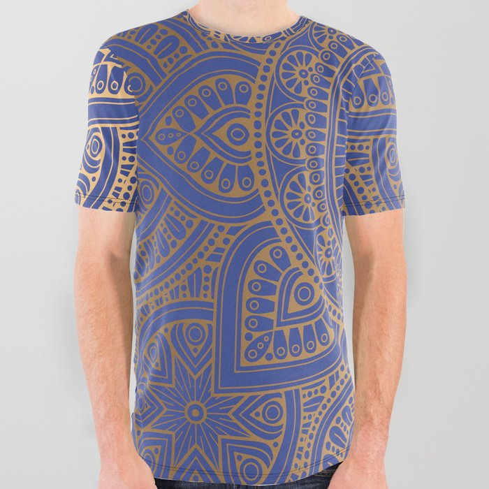 Gold Mandala 5 All Over Graphic Tee