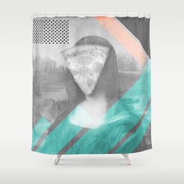 Mona Pizza Shower Curtain