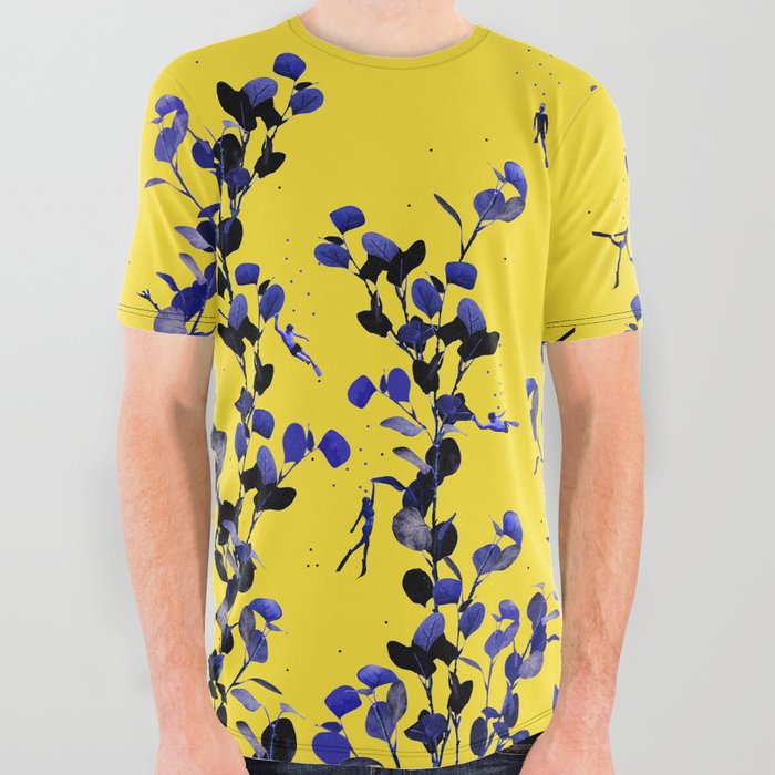 Yellow Submarina All Over Graphic Tee