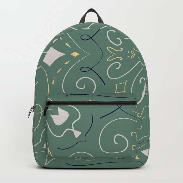 Green mandala vibe Backpack