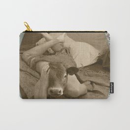 (Veal)entine's day Carry-All Pouch | Other, Erotic, Animal, Antiquephotography, Manipulated, Originalphotography, Homedecor, Girl, Digital, Retro 