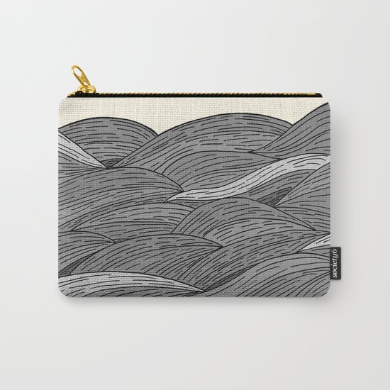 The Grey Waves Carry-All Pouch