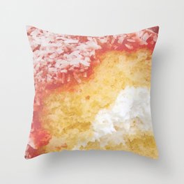 Creme Filled Coconut Cake Throw Pillow