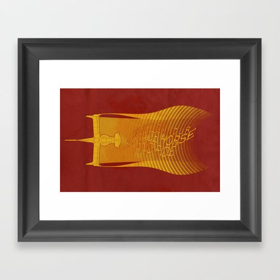 Space Horse (Spikes Horse)Bebop)Cowboy)Swordfish) Framed Art Print