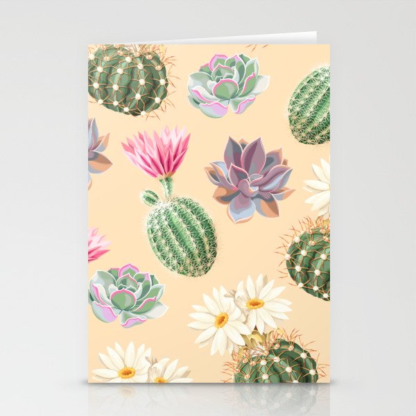 Cacti Collage Stationery Cards