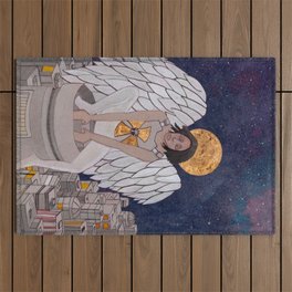 Angel on Guard Outdoor Rug