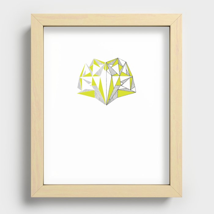 Facets Reflect Recessed Framed Print