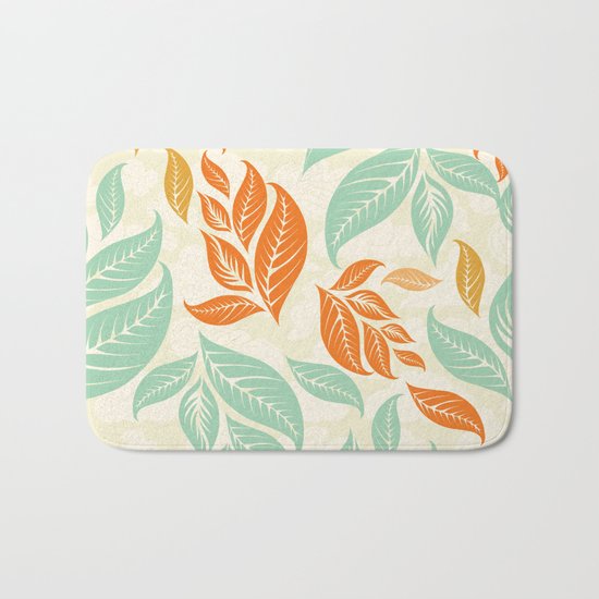 Leaf and autumn Bath Mat