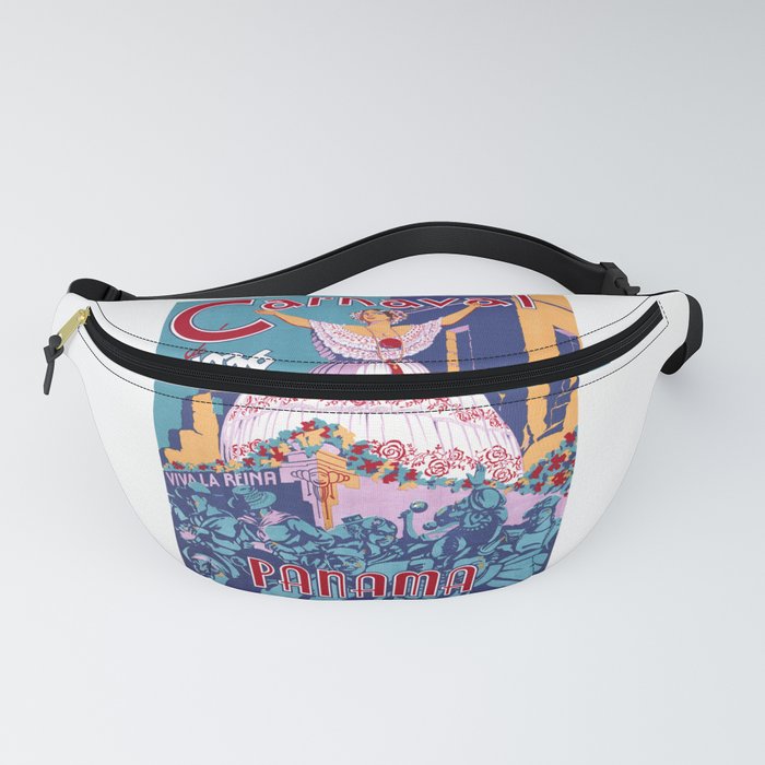 1936 PANAMA Carnaval Travel Poster Fanny Pack