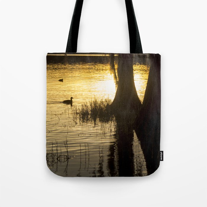 Sunset at Golden Pond Tote Bag