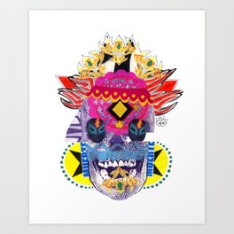 Viva La Muerte (Death Lives) Art Print | Cutpaper, Analog, Notdigital, Emilycd, Flame, Dayofthedead, Death, Papelpicado, Diadelosmuertos, Fire 