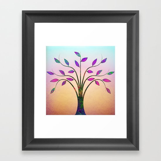 Ornamental Tree Framed Art Print