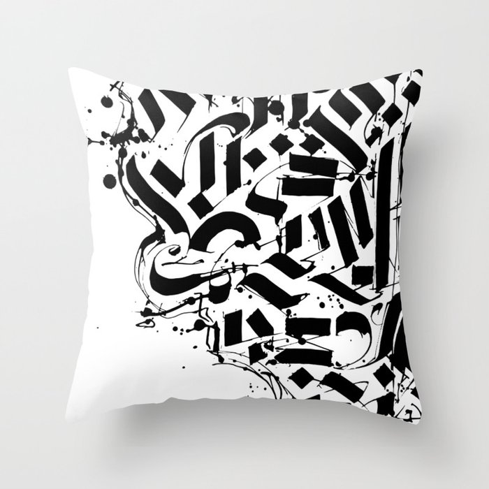 CALLIGRAPHY N° 01 ZV Throw Pillow