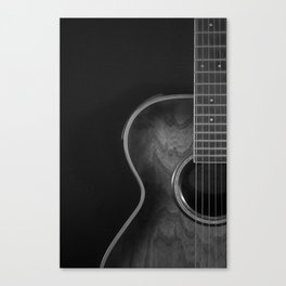 Crafter acoustic B&W Canvas Print