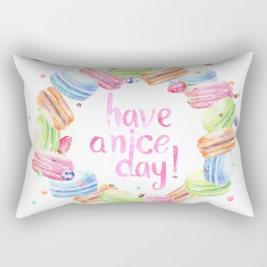 Have a Nice Day Rectangular Pillow