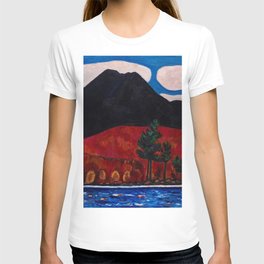 Mt. Katahdin, Maine, Autumn Lakeside View with foliage New England landscape by Marsden Hartley T Shirt