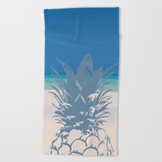 Pineapple Tropical Beach Design Beach Towel
