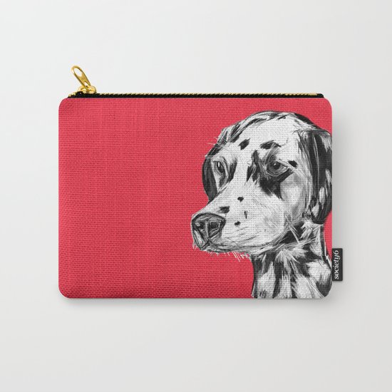 Dalmatian Red Carry-All Pouch