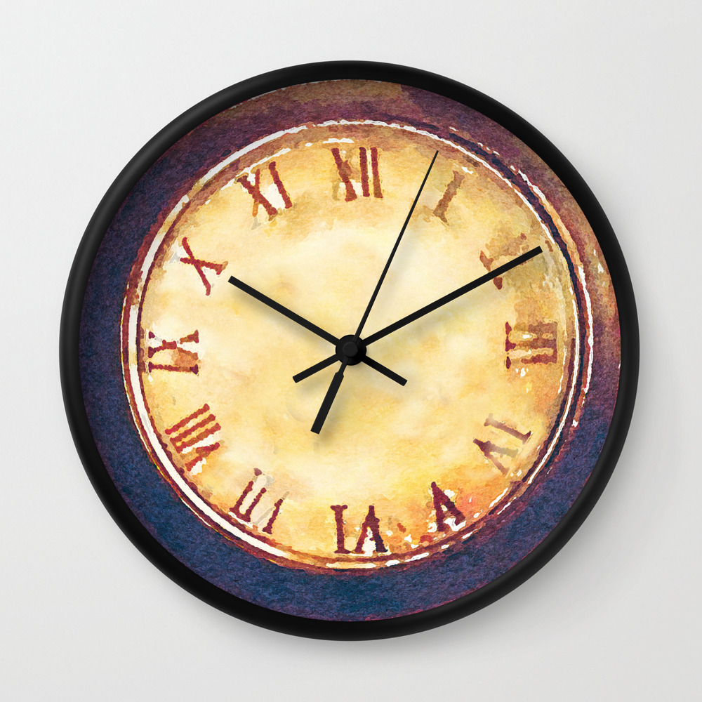 Tick Tock Clock Wall Clock By Sunnyhorizon Society6