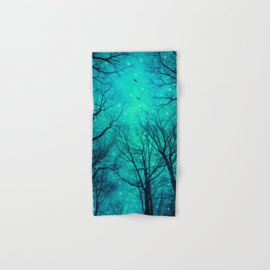 A Certain Darkness Is Needed II (Night Trees Silhouette) Hand & Bath Towel