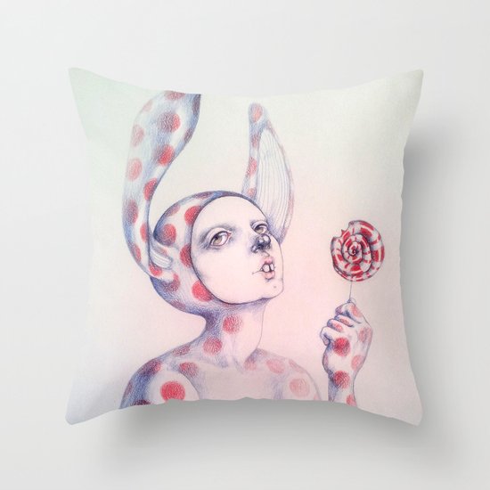 Can't resist the lollipop Throw Pillow