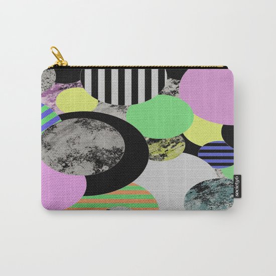 Cluttered Circles - Abstract, Geometric, Pop Art Style Carry-All Pouch