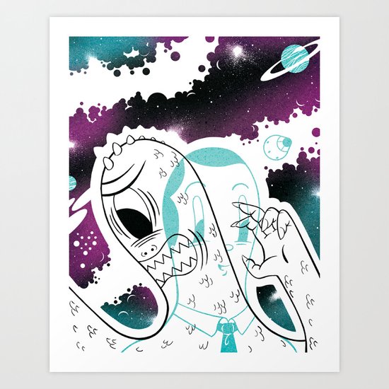 Space Beat 2 Art Print