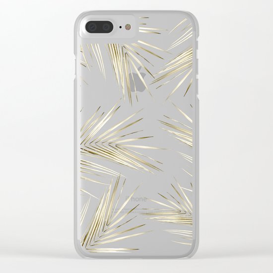 Tropical Leaves 3 Clear iPhone Case